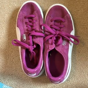 Purple Suede Pumas